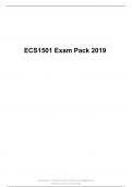 ECS1501 Exam Pack 2019, University of South Africa, UNISA