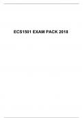 ECS1501 EXAM PACK 2018, University of South Africa, UNISA