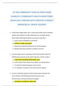 A PACKAGE DEAL FOR ATI RN COMMUNITY HEALTH PROCTORED EXAM WITH VERIFIED UPDATED SOLUTIONS/A+ GRADE ASSURED