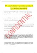 PN comprehensive predictor practice B 2022 Test With Solution