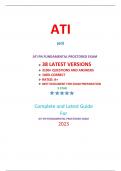 ATI PN FUNDAMENTALS PROCTORED EXAM (38 EXAM SETS) 