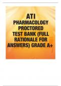 ATI RN PHARMACOLOGY PROCTORED EXAM TEST BANK 2023 (Complete).