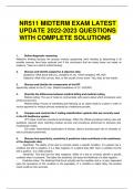 NR511 MIDTERM EXAM LATEST UPDATE 2022-2023 QUESTIONS WITH COMPLETE SOLUTIONS 