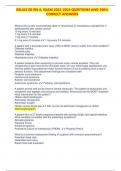 RELIAS ED RN A&comma; EXAM 2022-2024 QUESTIONS AND 100&percnt; CORRECT ANSWERS