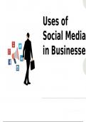 Essay Unit 3 - Using Social Media in Business  