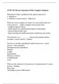 CPNP 107 Review Questions With Complete Solutions&period;