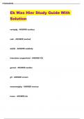 Ek Was Hier Study Guide With Solution