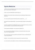 Sports Medicine CTE Exam 2023 with 100&percnt; correct answers
