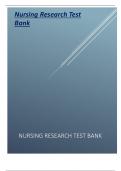 NURSING RESEARCH TEST BANK 2024 UPDATE