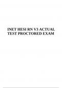 INET HESI RN V3 ACTUAL TEST PROCTORED EXAM &vert; 100&percnt; VERIFIED &lpar;2023&sol;2024&rpar;