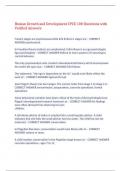 Human Growth and Development CPCE 100 Questions with Verified Answers&comma;100&percnt; CORRECT
