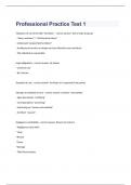 Professional practice Exam  2023 with 100&percnt; correct answers