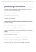 Professional practice Exam  2023 with 100&percnt; correct answers