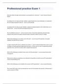 Professional practice Exam  2023 with 100&percnt; correct answers