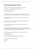 Professional practice Exam  2023 with 100&percnt; correct answers