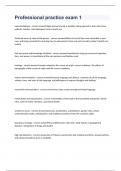 Professional practice Exam  2023 with 100&percnt; correct answers