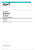 AQA_A Level Business Studies Paper 2 Marking Scheme_2020  