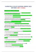 NAPSR FINAL EXAM ANSWERS &lpar;SPRING 2023&rpar; REVISED &lpar;100&percnt; Verified&rpar;