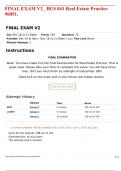 FINAL EXAM V2&lowbar; BUS 041 Real Estate Practice 96051&period;