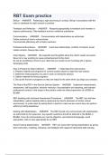 RBT Exam practice&lpar;A&plus; GRADED &rpar;2023&sol;2024 VERSION WITH  100&percnt; VERIFIED ANSWER SOLUTIONS