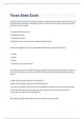 Texas State Exam 2023 with 100&percnt; correct answers