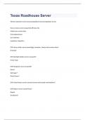 Texas Roadhouse exam 2023 with 100&percnt; correct answers
