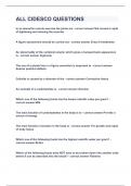 ALL CIDESCO QUESTIONS&vert;UPDATED&VERIFIED&vert;100&percnt; SOLVED&vert;GUARANTEED SUCCESS