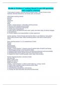 Health & Wellness Coaching Board Exam&vert; 450 questions&vert; with complete solutions