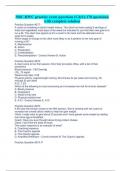 NBC-HWC practice exam questions &lpar;C&S&rpar;&vert; 170 questions&vert; with complete solution