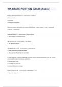 WA STATE PORTION EXAM questions and 100&percnt; correct answers