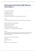 Washington Real Estate AMP National Cram Exam 5 questions and 100&percnt; correct answers