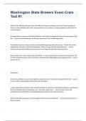 Washington State Brokers Exam Cram Test &num;1 questions and verified correct answers
