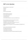  D027 review Questions 2023 with 100&percnt; correct answers