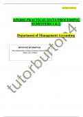 AIN2601 PRACTICAL DATA PROCESSING SEMESTERS 1 & 2.   Department of Management Accounting