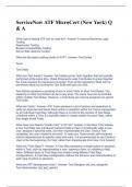 ServiceNow ATF MicroCert &lpar;New York&rpar; Q & A