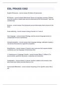 ESL PRAXIS 5362&vert;UPDATED&VERIFIED&vert;100&percnt; SOLVED&vert;GUARANTEED SUCCESS