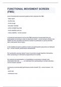 FUNCTIONAL MOVEMENT SCREEN &lpar;FMS&rpar;&vert;UPDATED&VERIFIED&vert;100&percnt; SOLVED&vert;GUARANTEED SUCCESS
