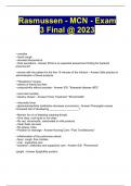 Rasmussen - MCN - Exam 3 Final &commat; 2023