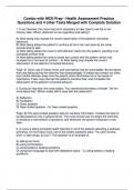 Combo with HESI Prep - Health Assessment Practice Questions and 4 other Tests Merged with Complete Solution