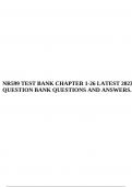 NR599 TEST BANK CHAPTER 1-26 LATEST 2023 QUESTION BANK QUESTIONS AND ANSWERS.