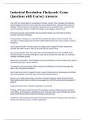 Industrial Revolution Flashcards Exam Questions with Correct Answers 