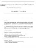Case Notes & Answers for RBC Social Network Analysis By Peter  Bell, Ramasastry Chandrasekhar