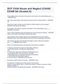 DCF FL Child Care &lpar;CGDR&rpar; Child Growth and Development &lpar;Exam&rpar;Verified 100&percnt;