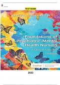 Test Bank  for  Varcarolis Foundations of Psychiatric-Mental Health Nursing 9th Edition by Margaret Jordan Halter - Complete, Elaborated and Latest Test Bank. ALL Chapters (1-36) Included and Updated.