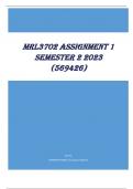 MRL3702 Assignment 1 Semester 2 2023 (569426)