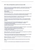 DCF - Rules and Regulations questions & answers 2023