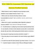 WGU D084 Pre Assessment 2023 Questions and Answers &lpar;Verified Answers&rpar;