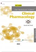 Roach's Introductory Clinical Pharmacology 12th Edition by Susan M Ford - Complete&comma; Elaborated and Latest &lpar;Test Bank&rpar; ALL &lpar;1-54&rpar; Chapters included & Updated