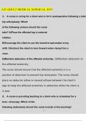 ATI ADULT MEDICAL SURGICAL 2019 Questions and Answers &lpar;Verified Answers&rpar;
