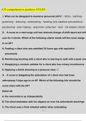 ATI RN COMPREHENSIVE PREDICTOR STUDY 2023 Questions and Answers (Verified Answers)